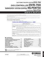 Yamaha DVX-700 - Service Manual 